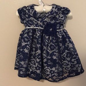 Marmellata blue lace sparkling 6/9 month dress